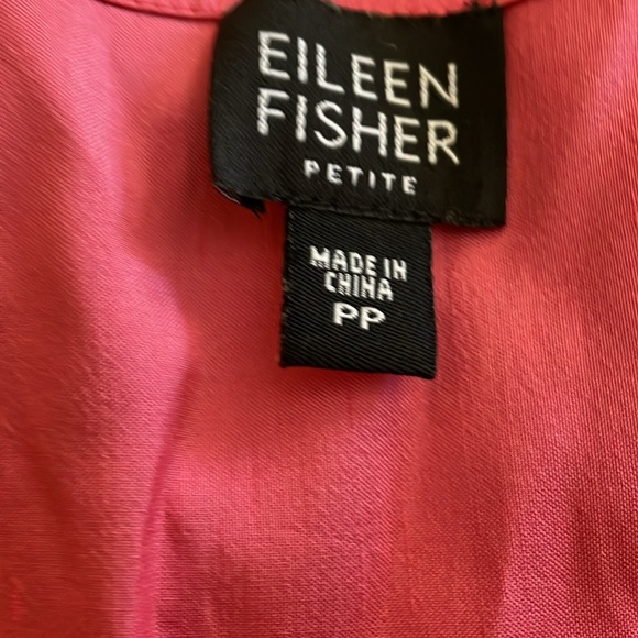 Eileen Fisher Silk Petite Two Piece Top. - Picture 6 of 8